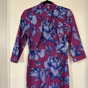 Anthropologie Floral Backless Mini Dress